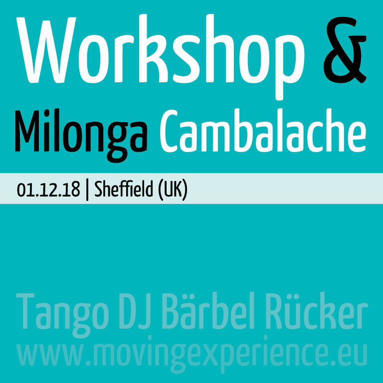 Workshop & Milonga Cambalache with DJ Bärbel